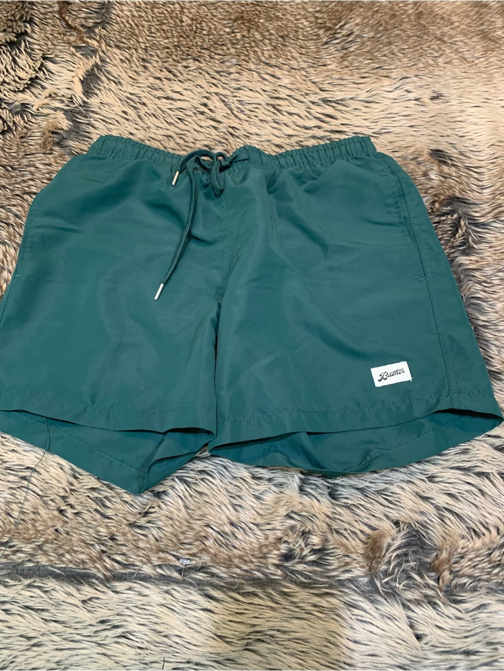 Bather Solid Pine Swim Trunk Size S/P